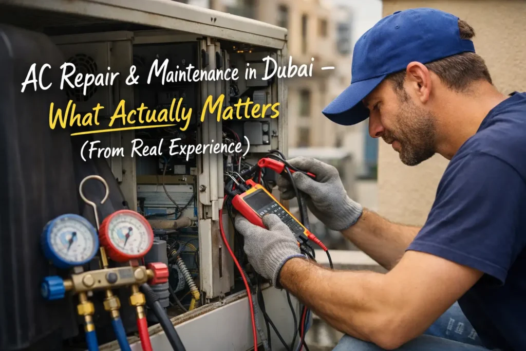 ac repair and maintenance in Dubai header
